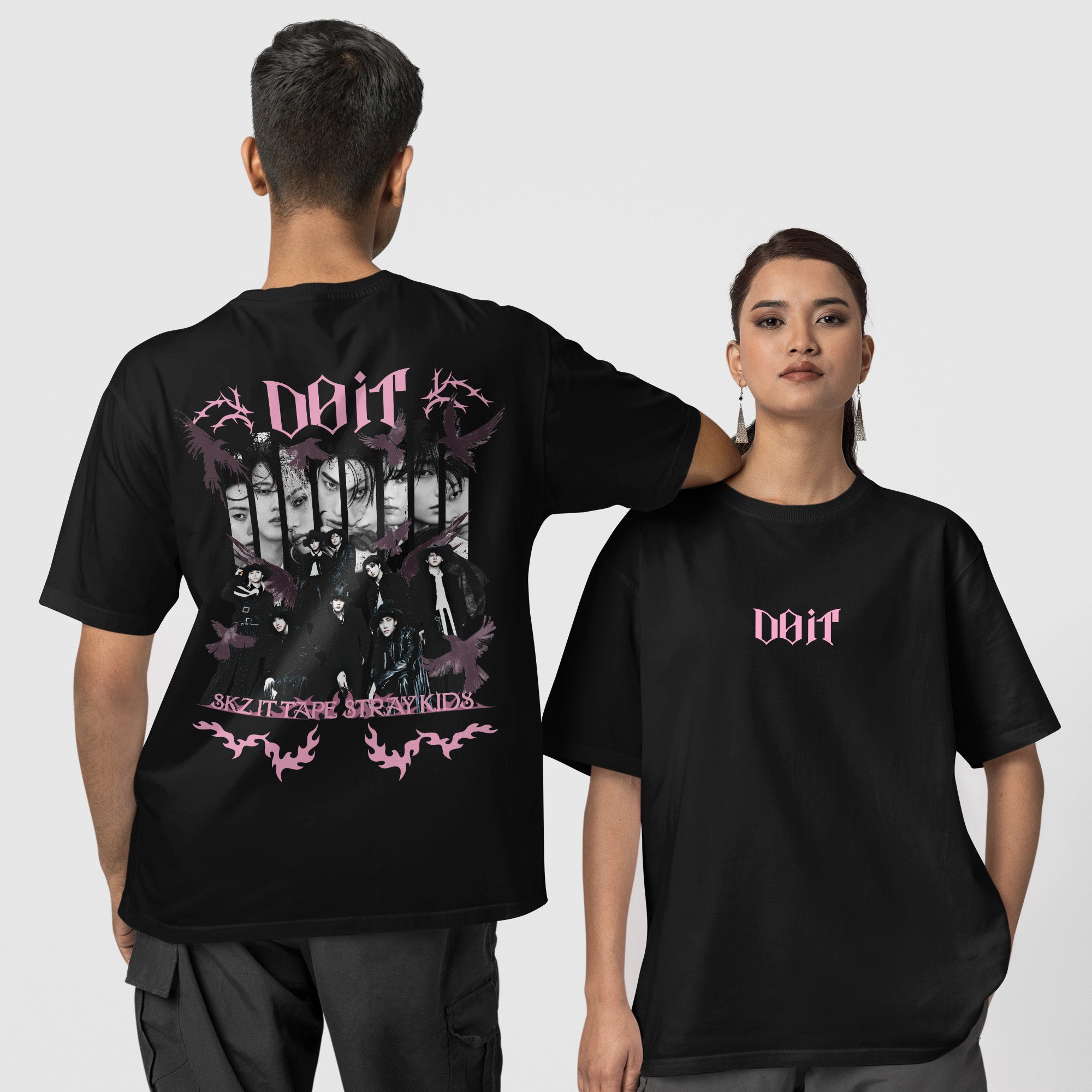 Stray Kids STay With Your Wings Special Day 2 T-Shirt - Couple 1 view, Y2K kpop concert tee