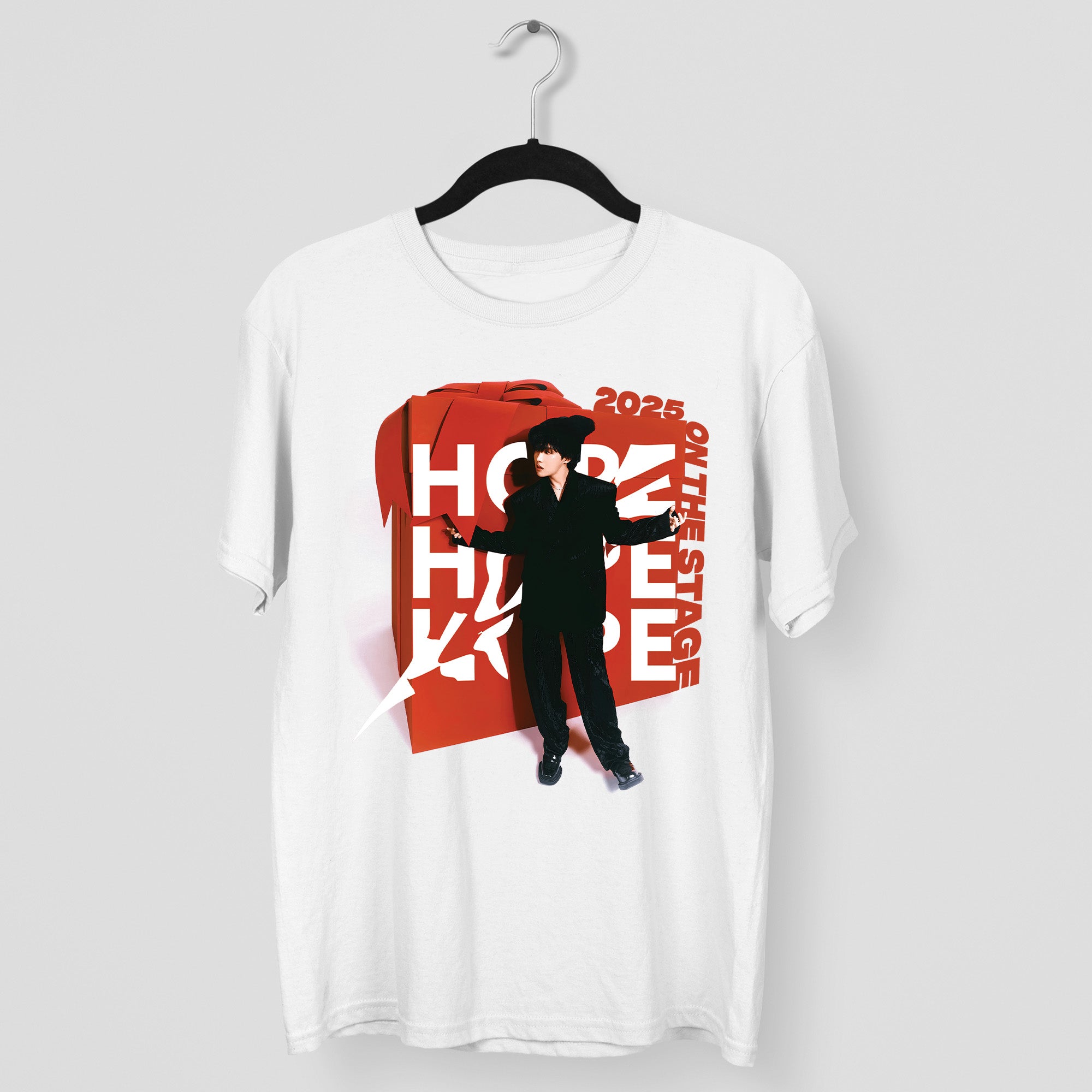 BTS J-Hope Retro On The Stage T-Shirt - Main view, Y2K kpop concert tee