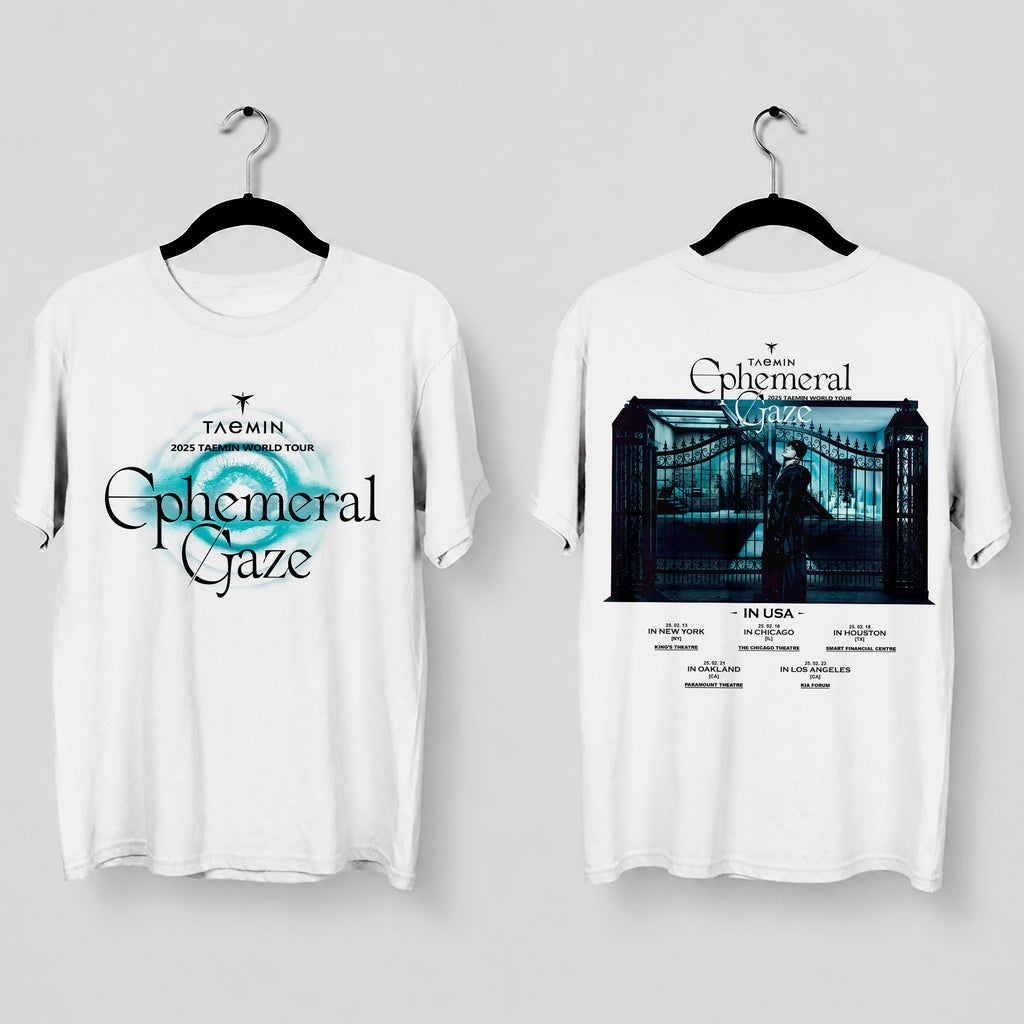 Taemin Ephemeral Gaze Concert T-Shirt - Main view, Y2K kpop concert tee