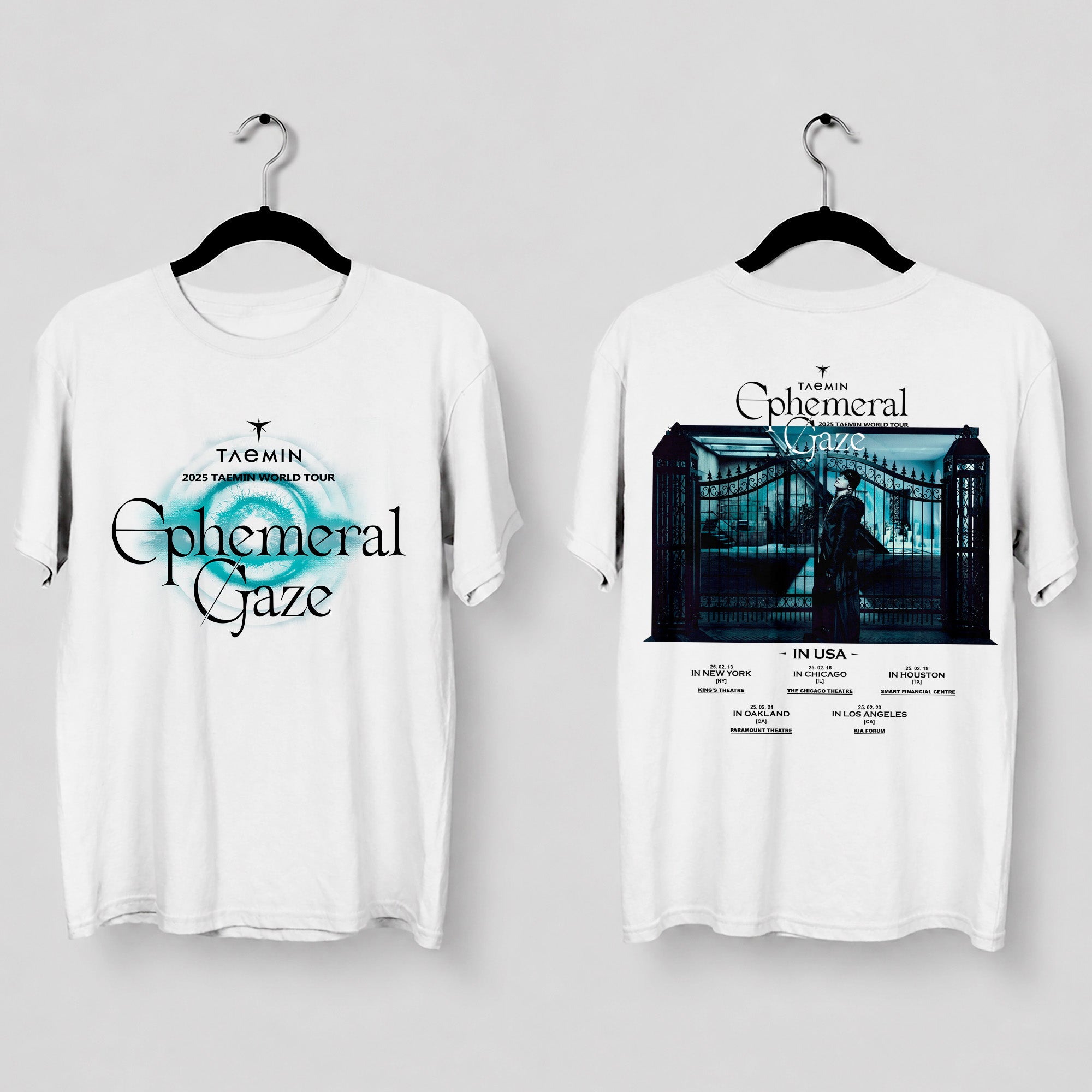 Taemin Ephemeral Gaze Concert T-Shirt - Main view, Y2K kpop concert tee