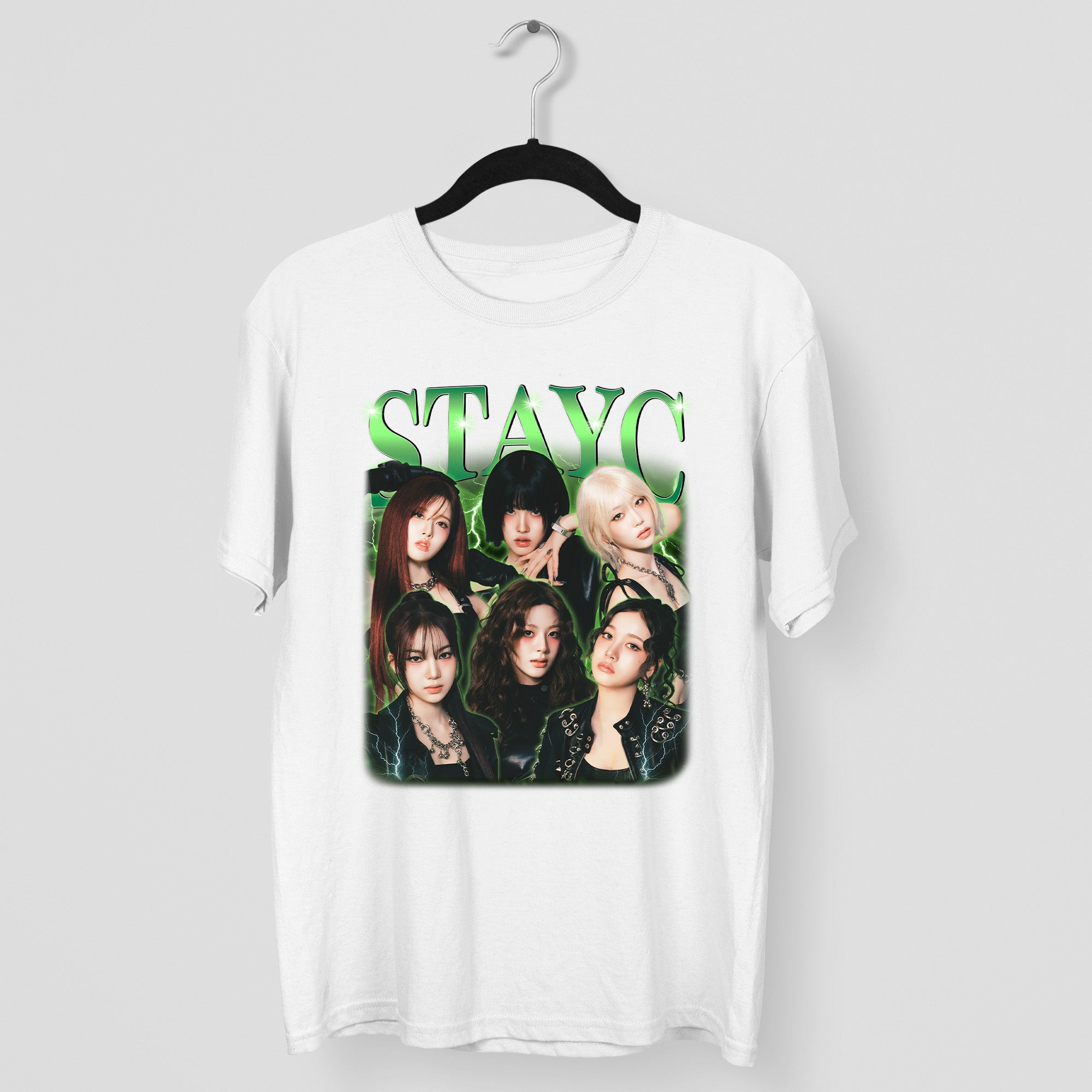 STAYC Retro Classic T-Shirt - Main view, Y2K kpop concert tee