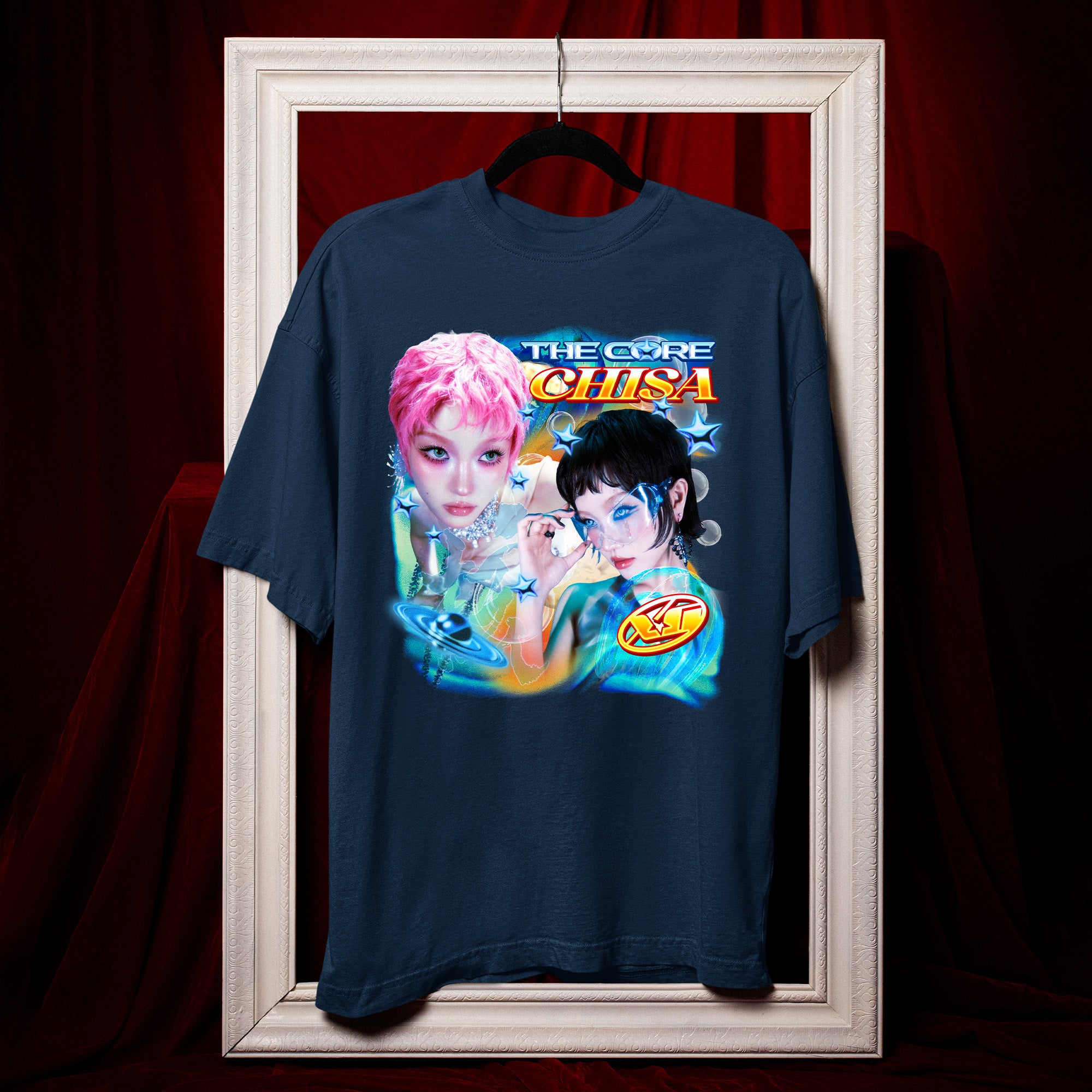 XG The Core Chisa T-Shirt - Hang view, Y2K kpop concert tee