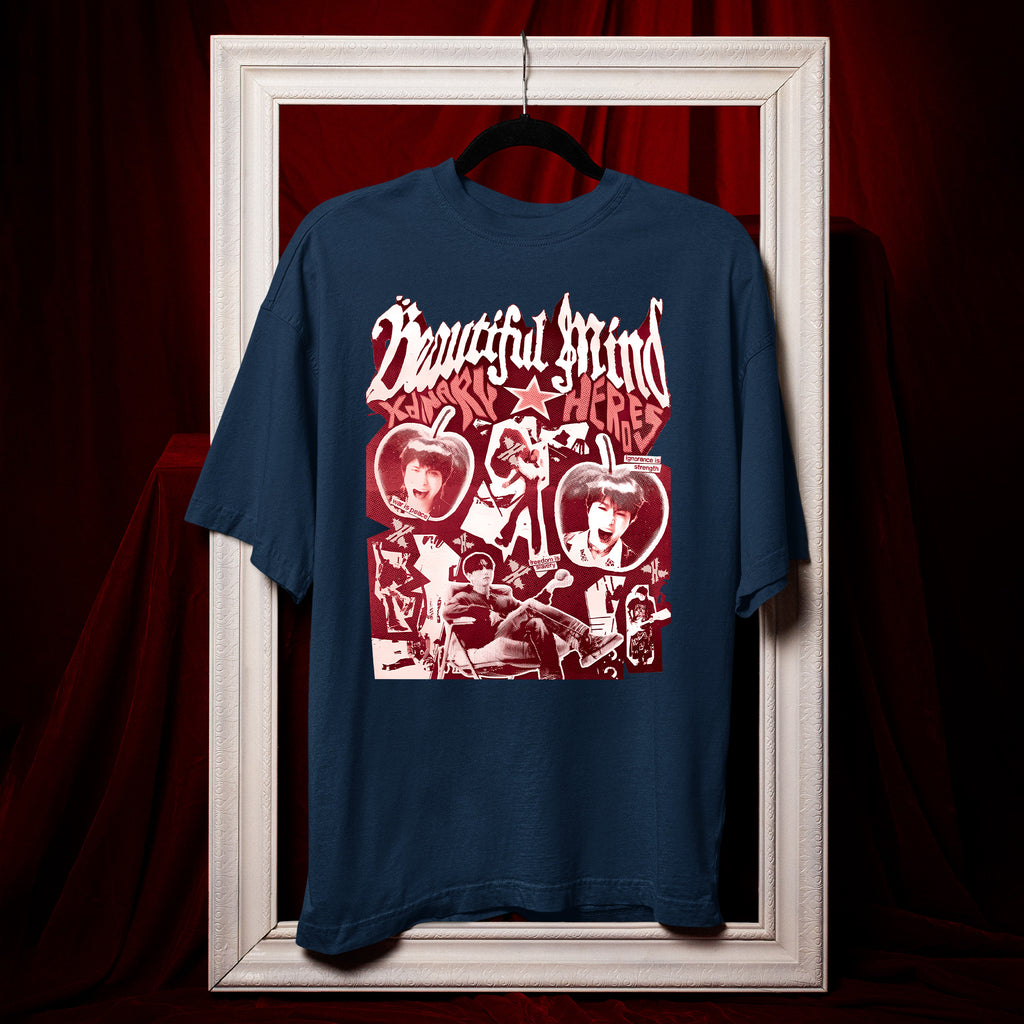 XDINARY HEROES Beautiful Mind T-Shirt - Hang view, Y2K kpop concert tee