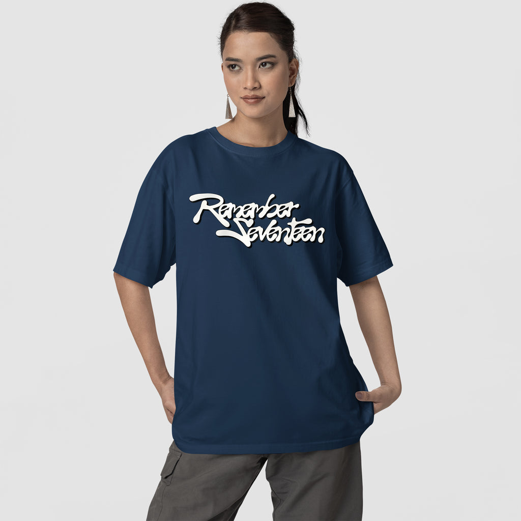 SEVENTEEN Remember T-Shirt - Front view, Y2K kpop concert tee