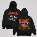 KATSEYE Beautiful Chaos Tracklist Inspired Hoodie - Main view, Y2K kpop concert hoodie