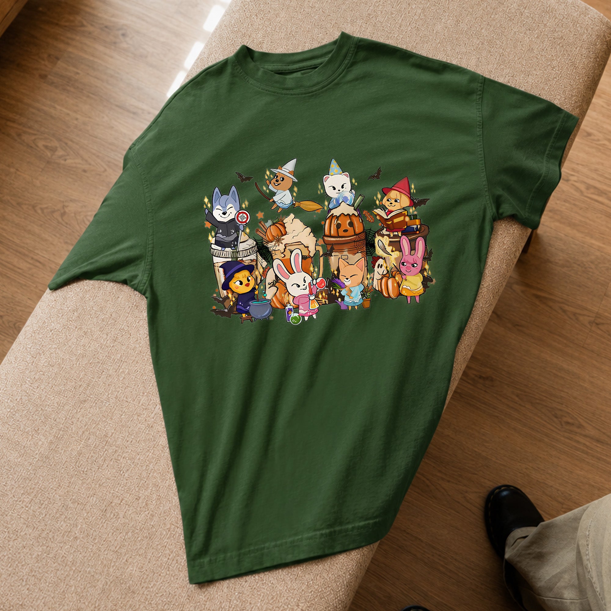 Stray Kids Skzoo Halloween T-Shirt - Spread view, Y2K kpop concert tee