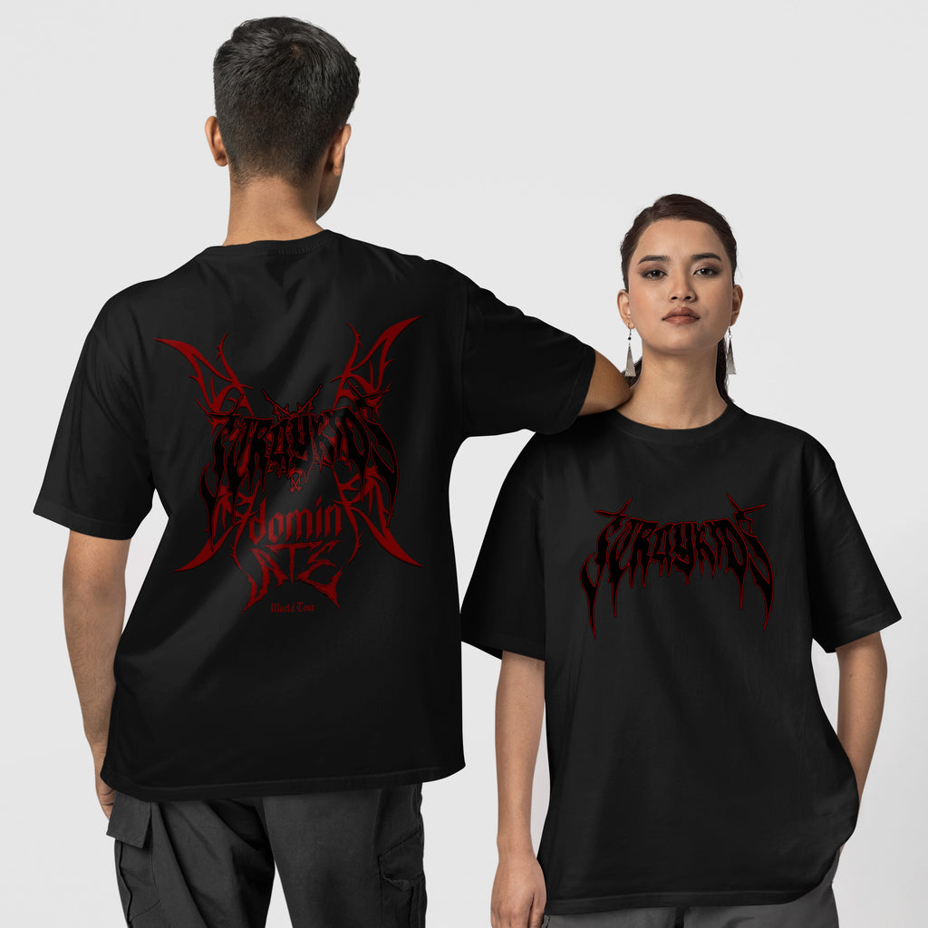 Stray Kids DominATE T-Shirt - Couple 1 view, Y2K kpop concert tee