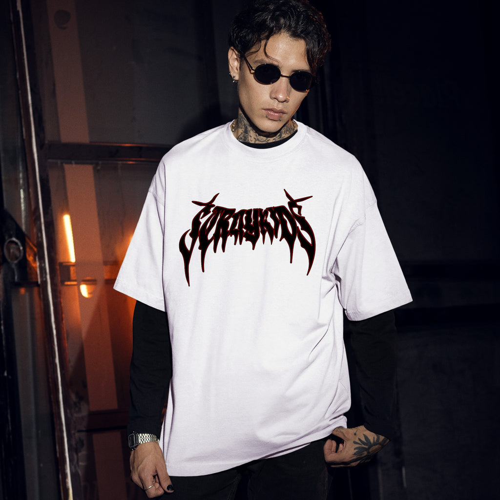 Stray Kids DominATE T-Shirt - Men Front view, Y2K kpop concert tee