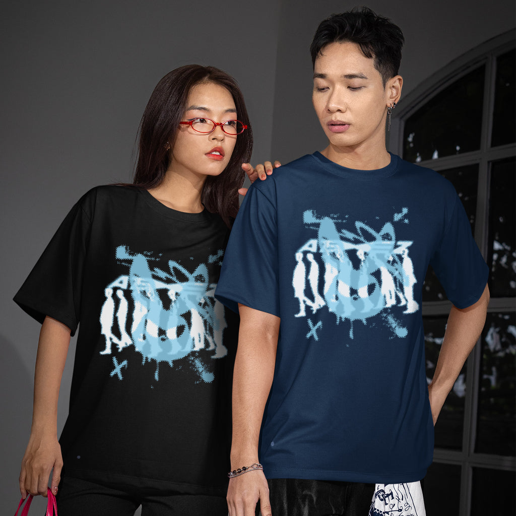 ATEEZ Mito Rabbit T-Shirt - Couple view, Y2K kpop concert tee