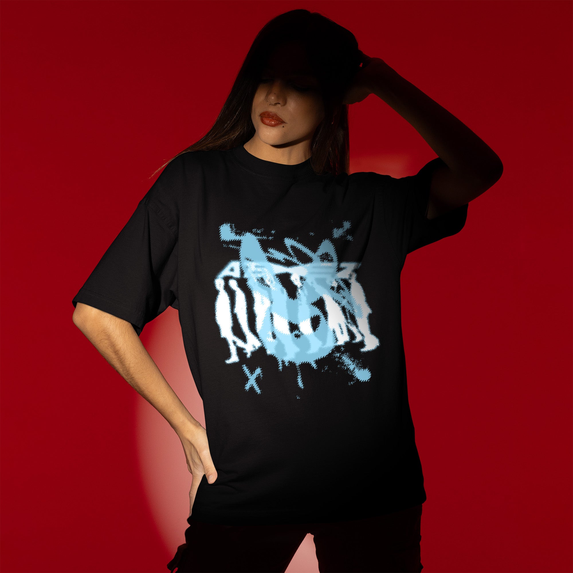 ATEEZ Mito Rabbit T-Shirt - Women view, Y2K kpop concert tee