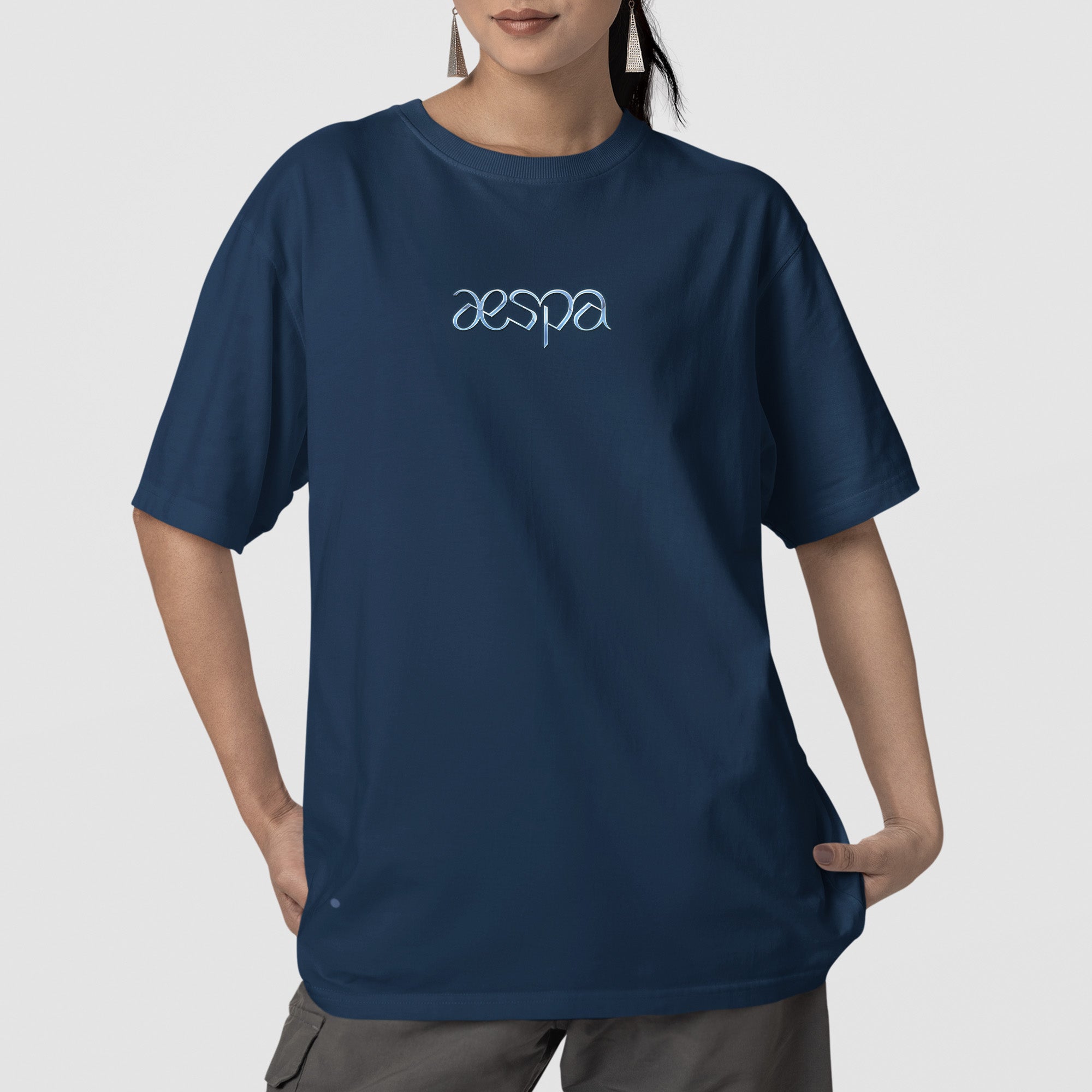 AESPA Concert In North America 2025 T-Shirt - Front view, Y2K kpop concert tee
