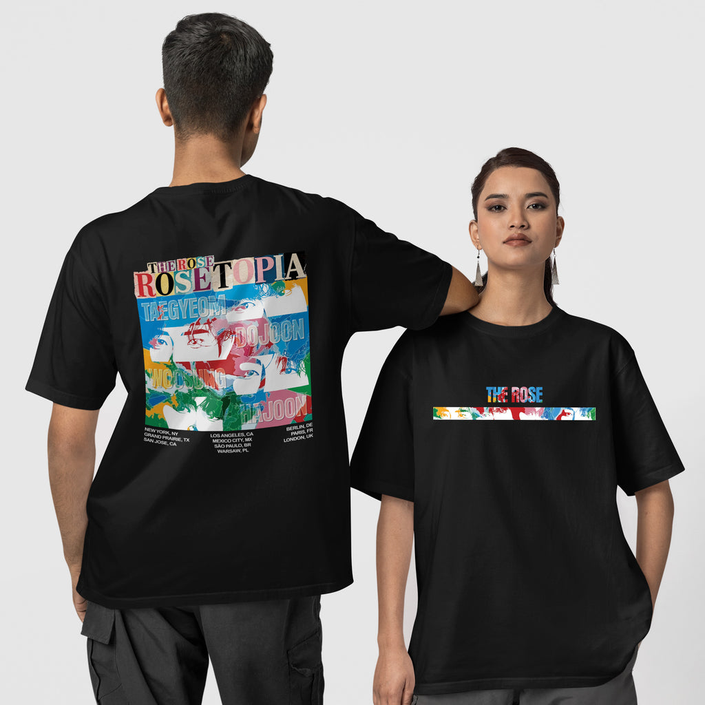 The Rose Rosetopia Member T-Shirt - Couple 1 view, Y2K kpop concert tee