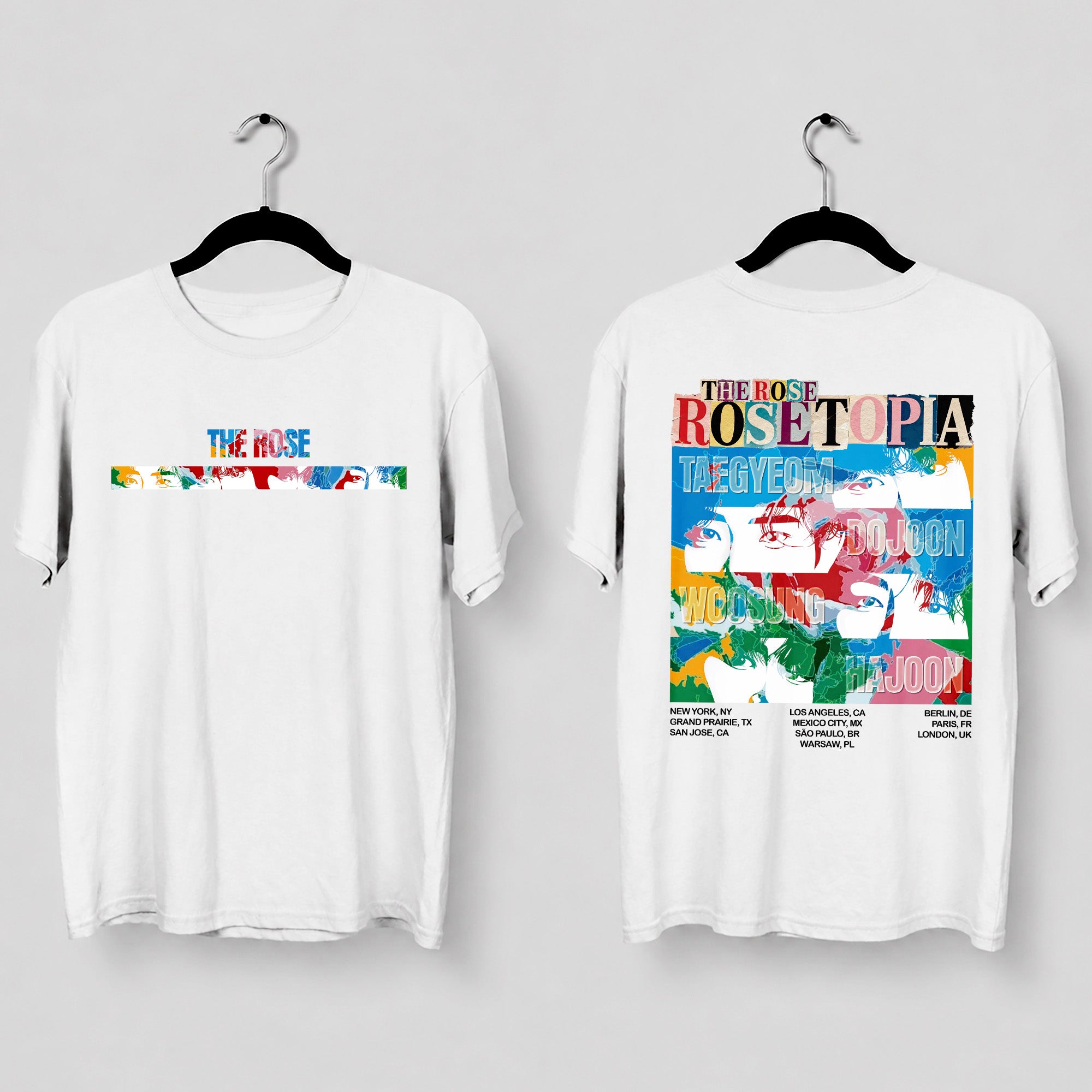 The Rose Rosetopia Member T-Shirt - Main view, Y2K kpop concert tee