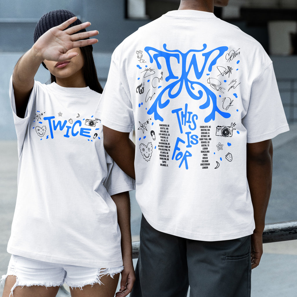 TWICE This Is For Concert Part 2 T-Shirt - Couple 2 view, Y2K kpop concert tee
