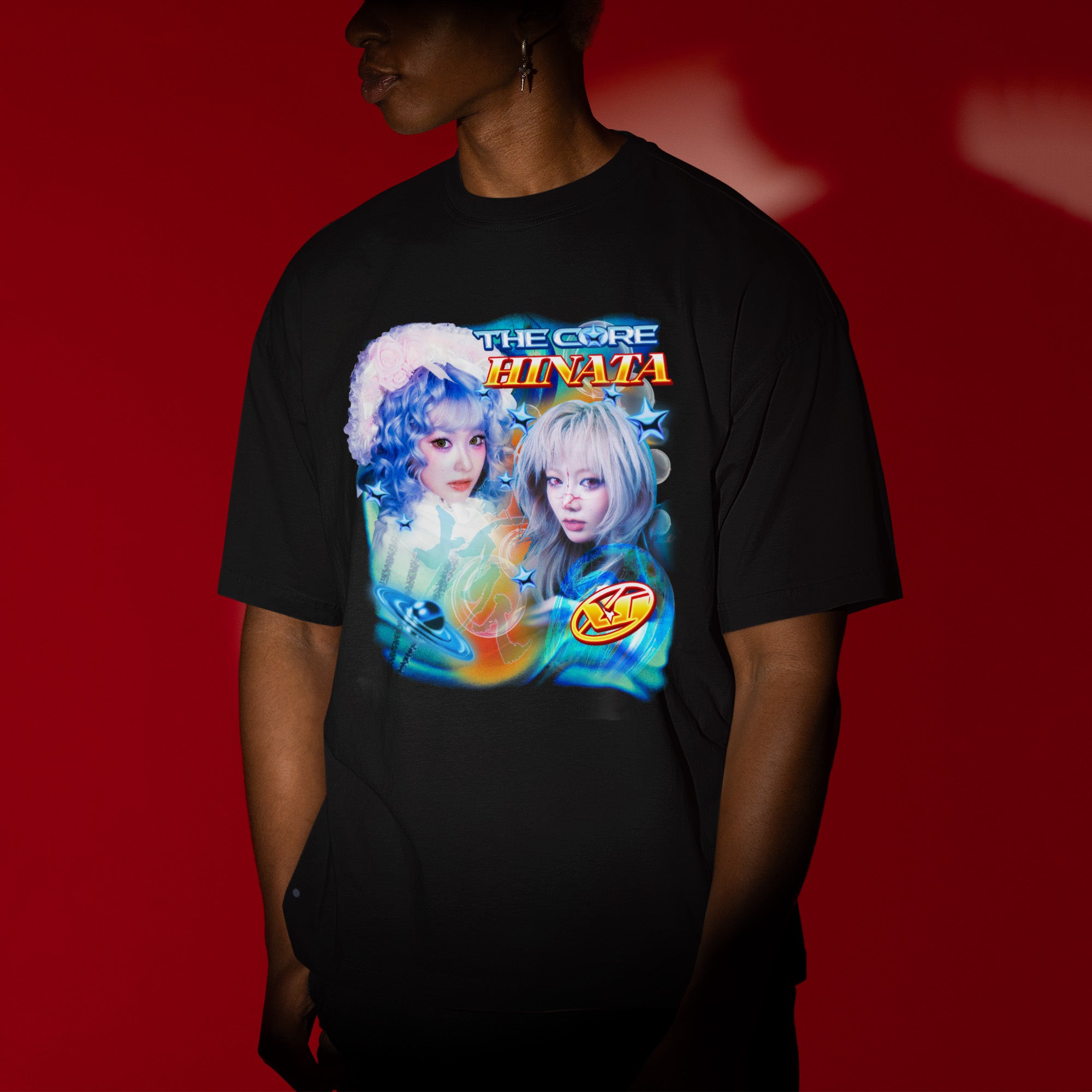 XG The Core Hinata T-Shirt - Men view, Y2K kpop concert tee