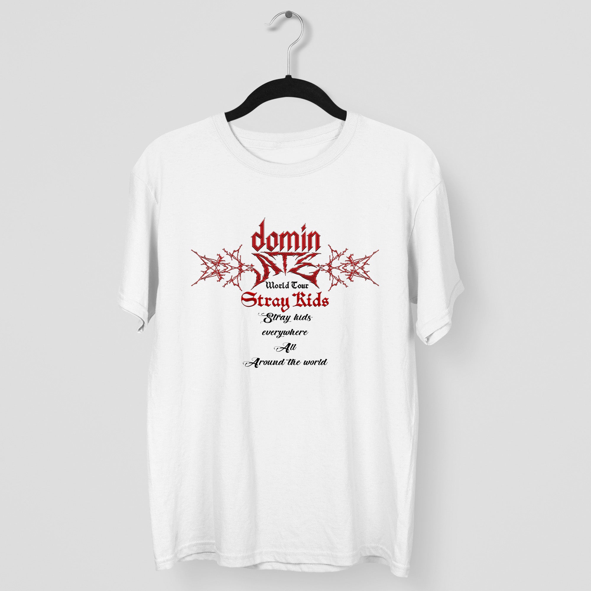 Stray Kids Domin ATE T-Shirt - Main view, Y2K kpop concert tee