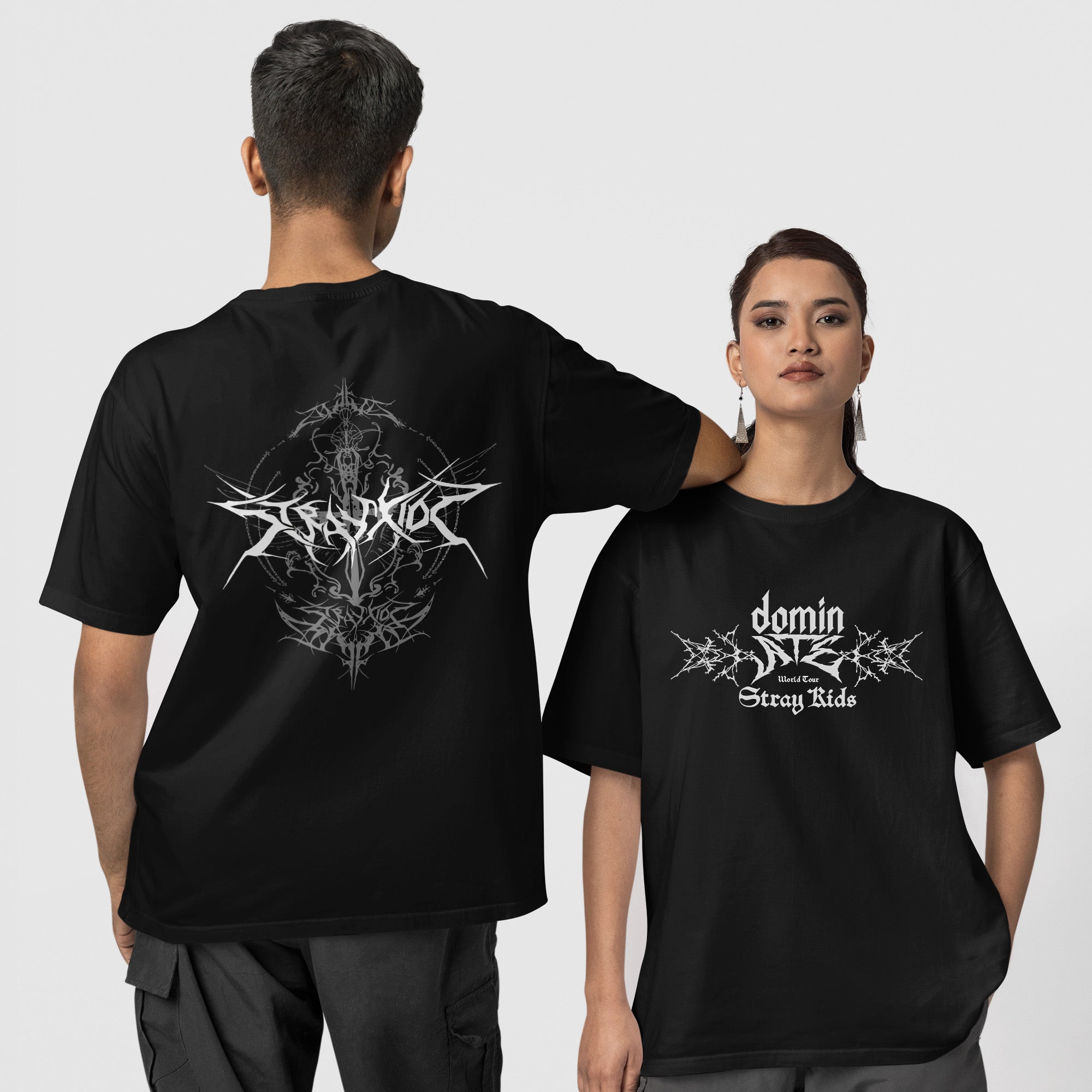 Stray Kids DominATE Concert T-Shirt - Couple 1 view, Y2K kpop concert tee