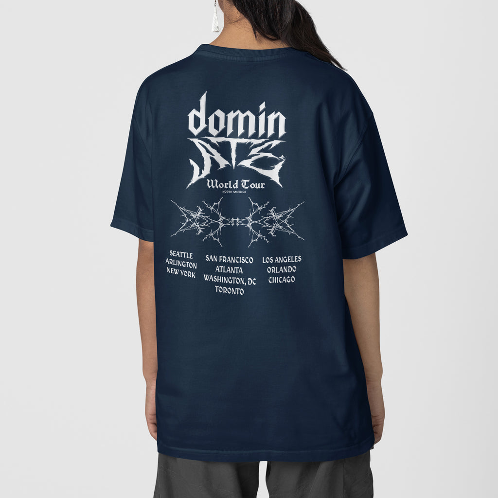 Stray Kids DominATE North America ver4 T-Shirt - Back view, Y2K kpop concert tee