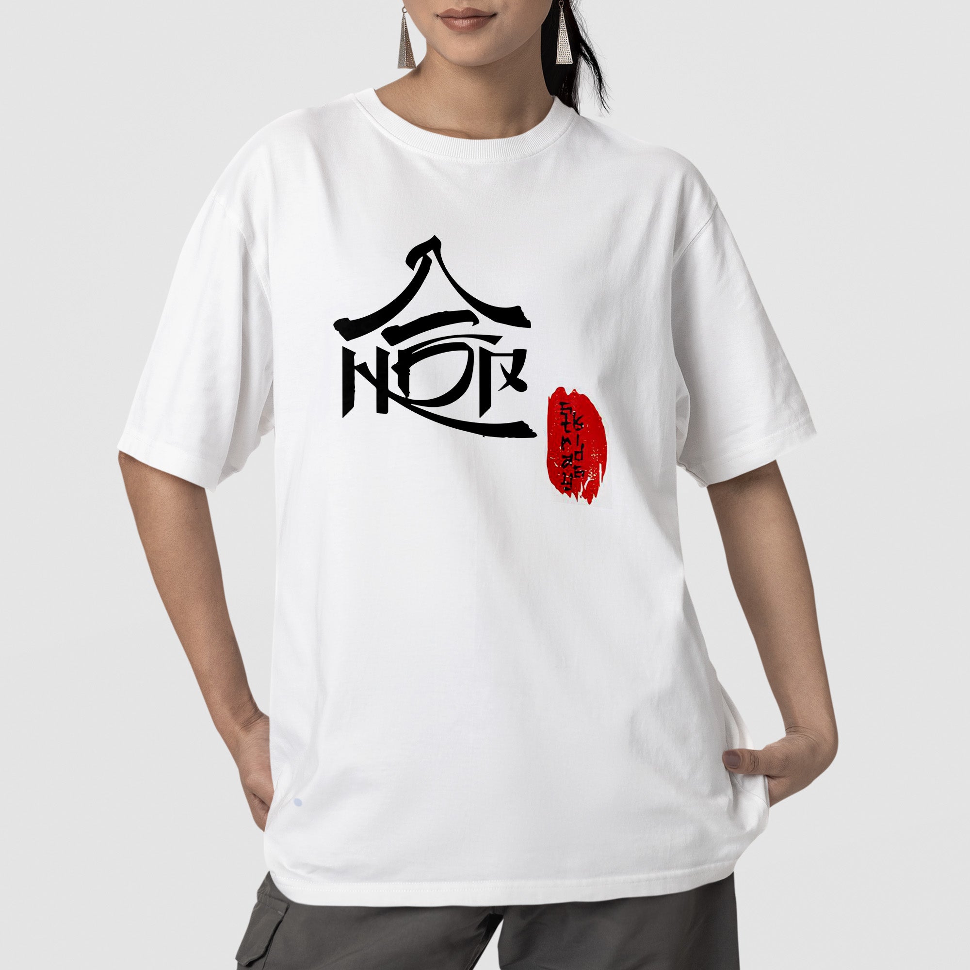 Stray Kids Member Hiptape T-Shirt - Front view, Y2K kpop concert tee