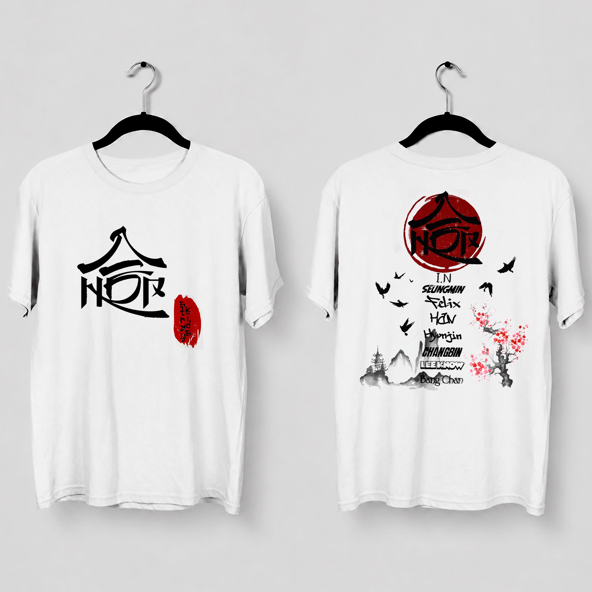 Stray Kids Member Hiptape T-Shirt - Main view, Y2K kpop concert tee