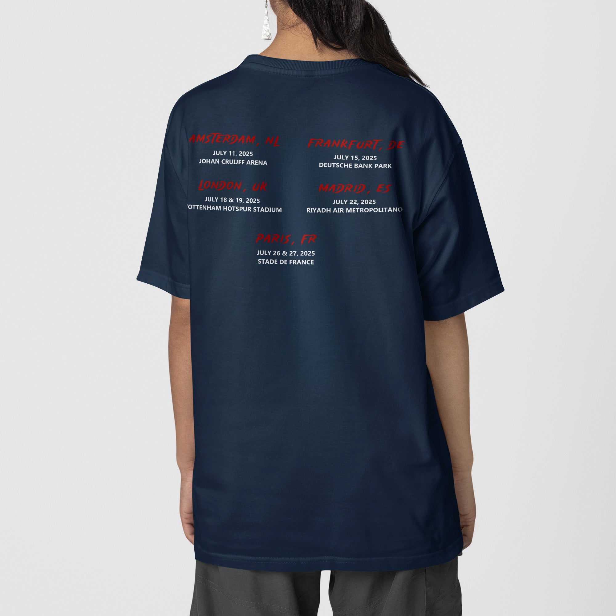 Stray Kids ATE In EU T-Shirt - Back view, Y2K kpop concert tee