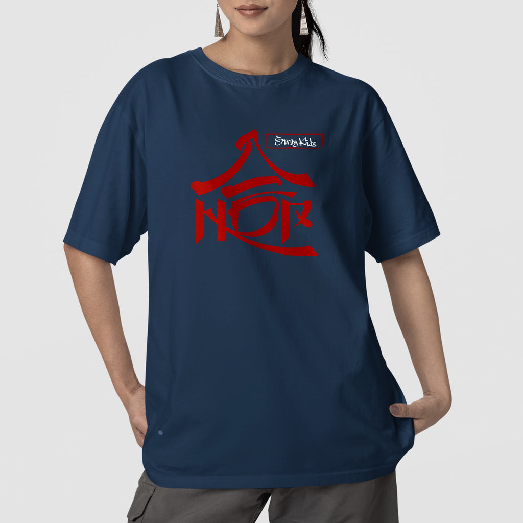 Stray Kids SKZHop Hip Tape Tracklist T-Shirt - Front view, Y2K kpop concert tee