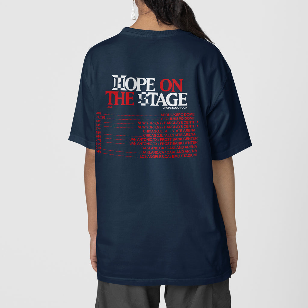 BTS J-Hope 1st Solo Tour T-Shirt - Back view, Y2K kpop concert tee