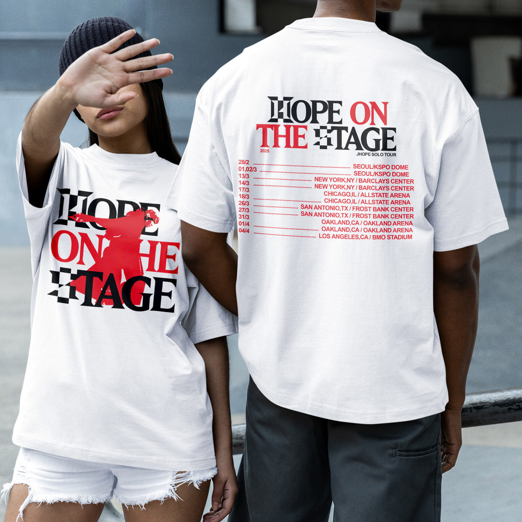 BTS J-Hope 1st Solo Tour T-Shirt - Couple 2 view, Y2K kpop concert tee