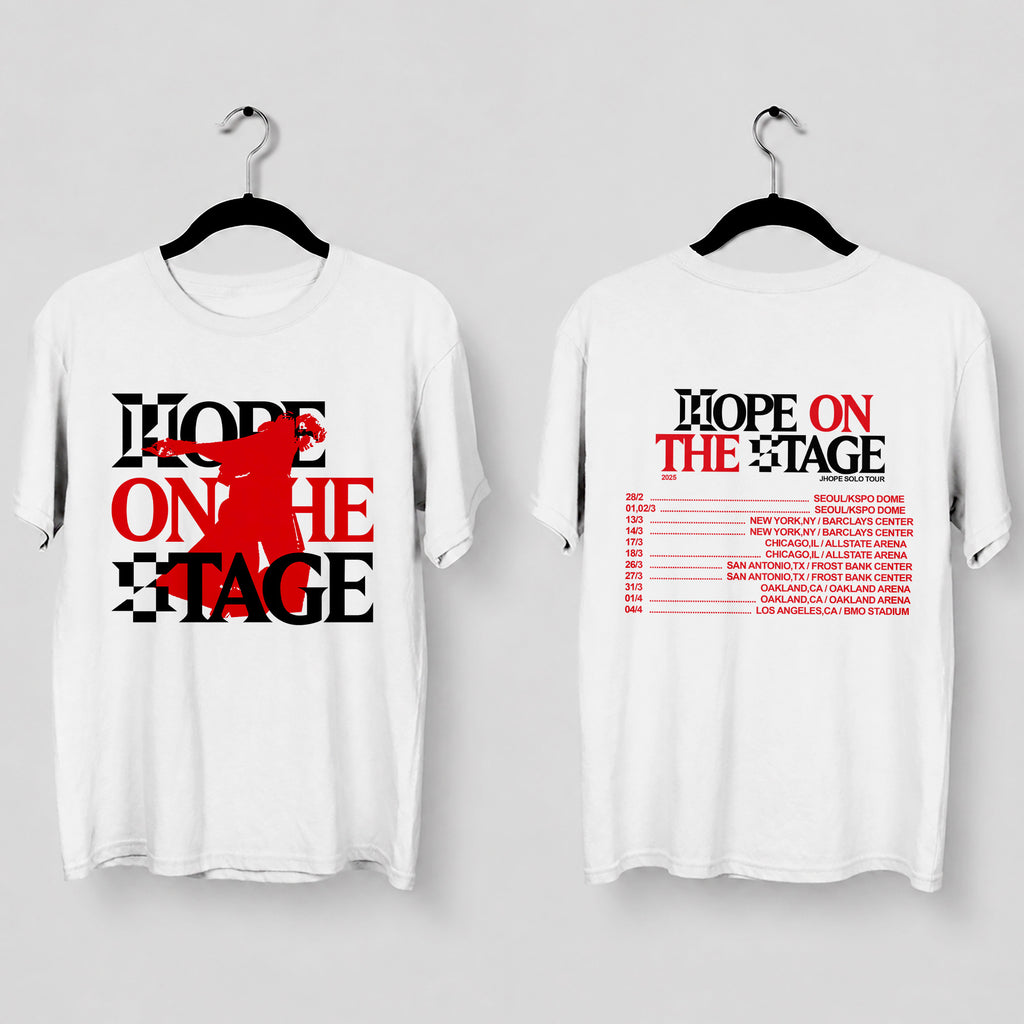 BTS J-Hope 1st Solo Tour T-Shirt - Main view, Y2K kpop concert tee