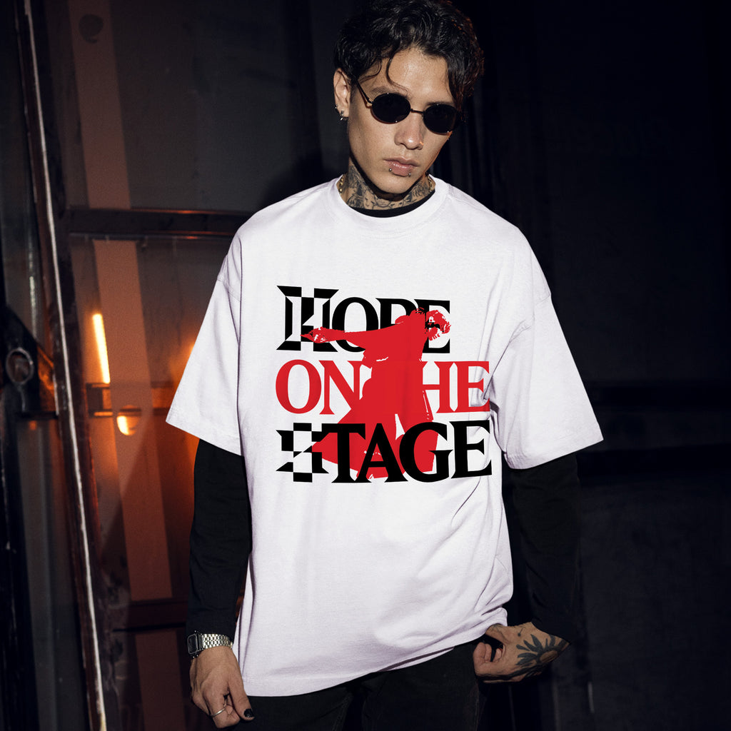 BTS J-Hope 1st Solo Tour T-Shirt - Men Front view, Y2K kpop concert tee