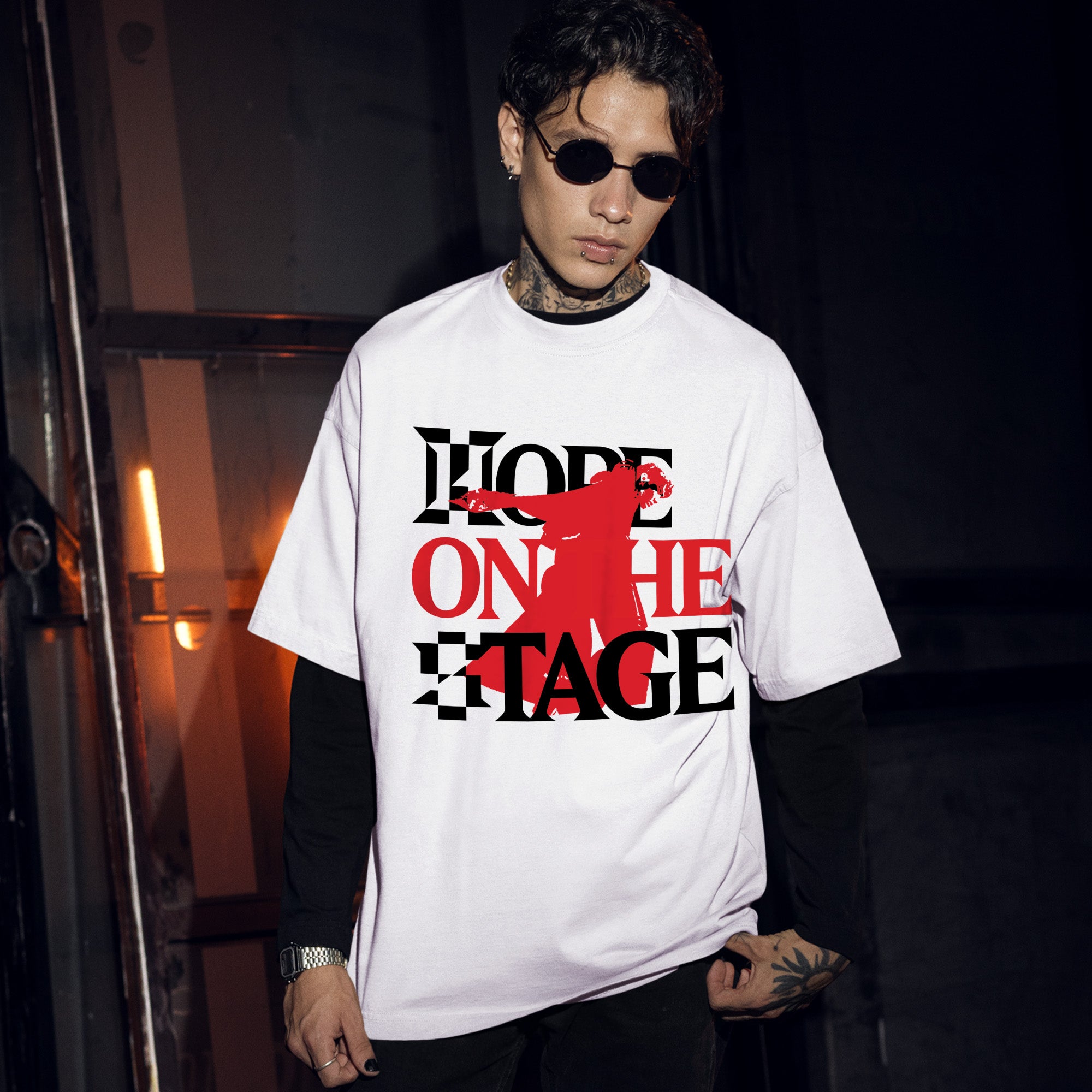 BTS J-Hope 1st Solo Tour T-Shirt - Men Front view, Y2K kpop concert tee