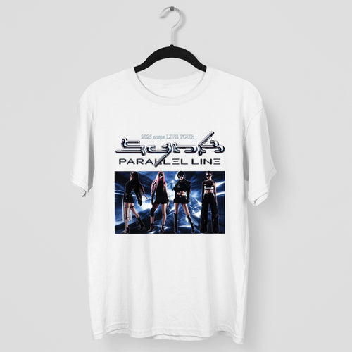AESPA Live Tour Synk Graphic T-Shirt - Main view, Y2K kpop concert tee