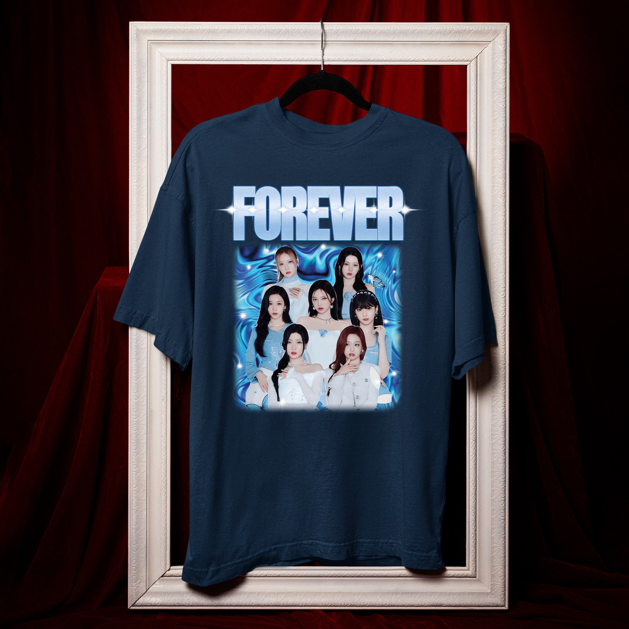 BABYMONSTER FOREVER T-Shirt - Hang view, Y2K kpop concert tee