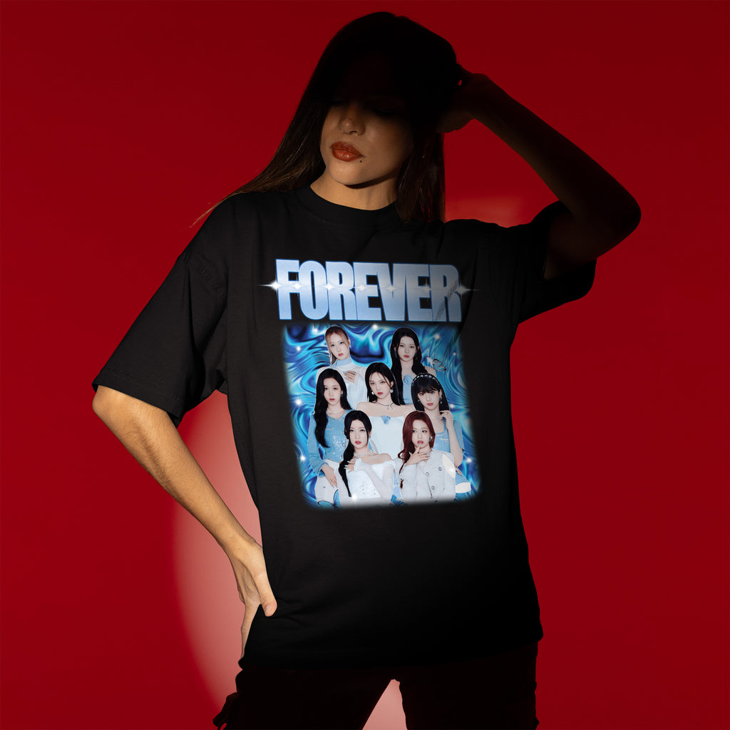 BABYMONSTER FOREVER T-Shirt - Women view, Y2K kpop concert tee