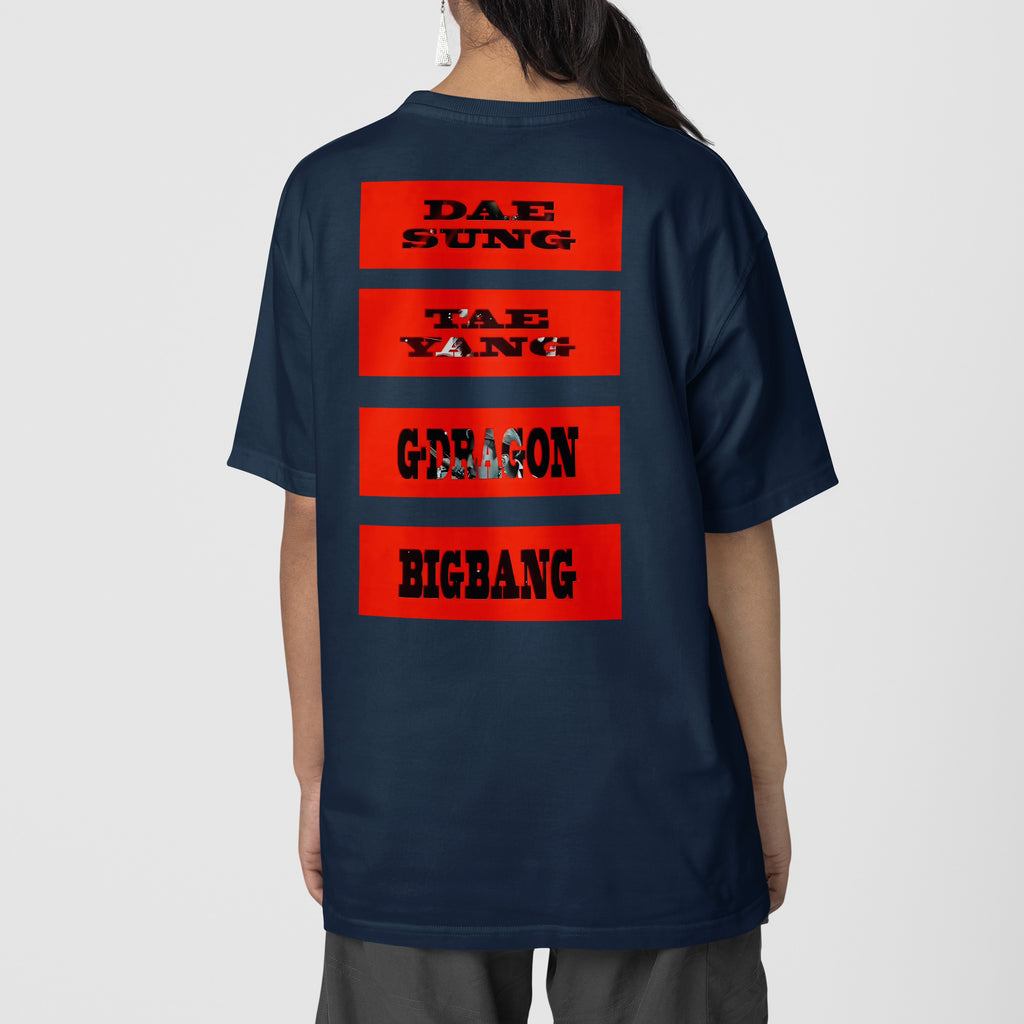 BIGBANG XX COSMOS World Tour T-Shirt - Back view, Y2K kpop concert tee