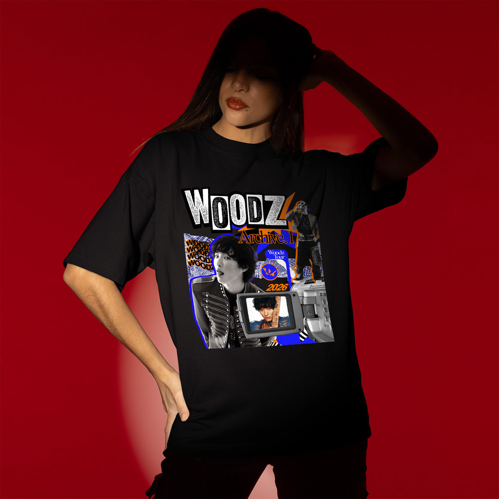 WOODZ Graphic Archive 1 T-Shirt - Women view, Y2K kpop concert tee