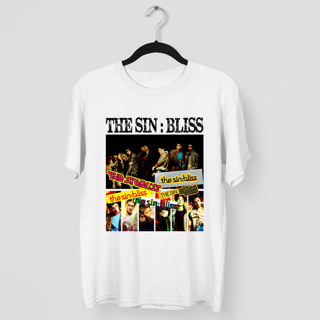 ENHYPEN Retro THE SIN BLISS 8th Mini Album T-Shirt - Main view, Y2K kpop concert tee