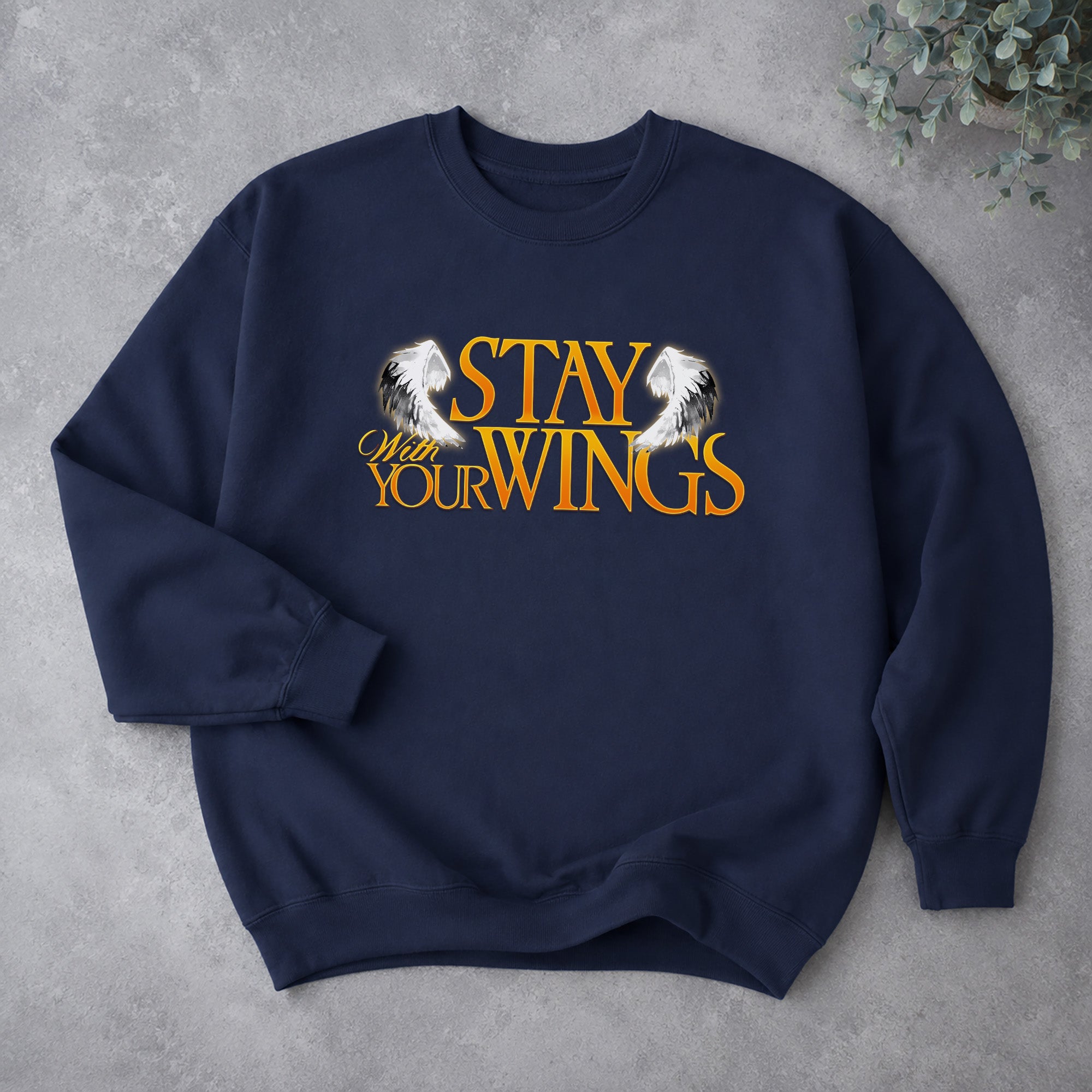 Stray Kids Stay With Your Wings Sweatshirt - Spread view, Y2K kpop concert sweatshirt