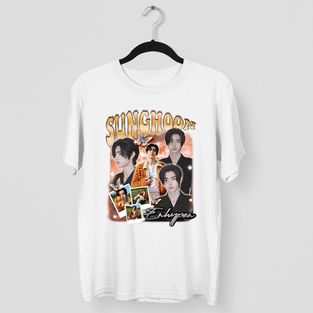 ENHYPEN Sunghoon Graphic T-Shirt - Main view, Y2K kpop concert tee