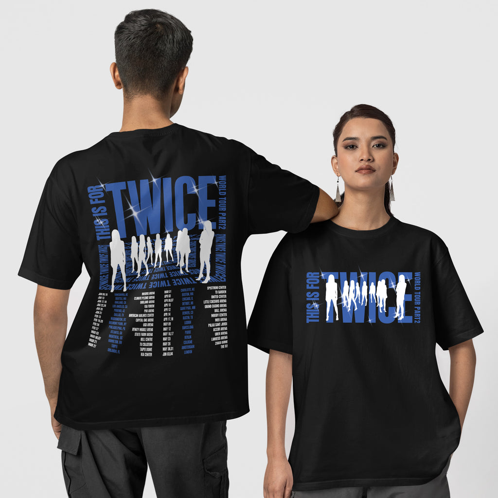 TWICE World Tour This Is For 2026 T-Shirt - Couple 1 view, Y2K kpop concert tee