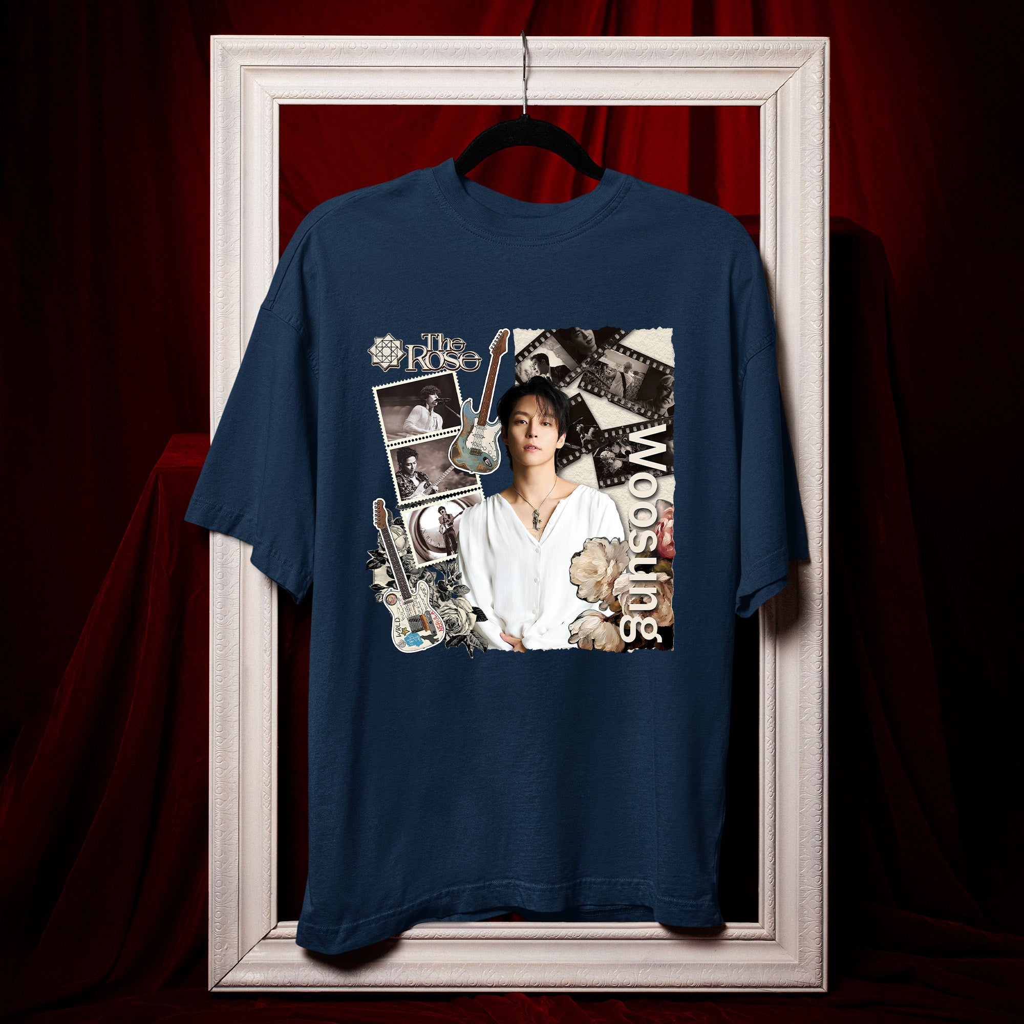 The Rose Woosung T-Shirt - Hang view, Y2K kpop concert tee