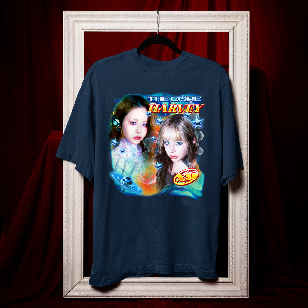 XG The Core Harvey T-Shirt - Hang view, Y2K kpop concert tee