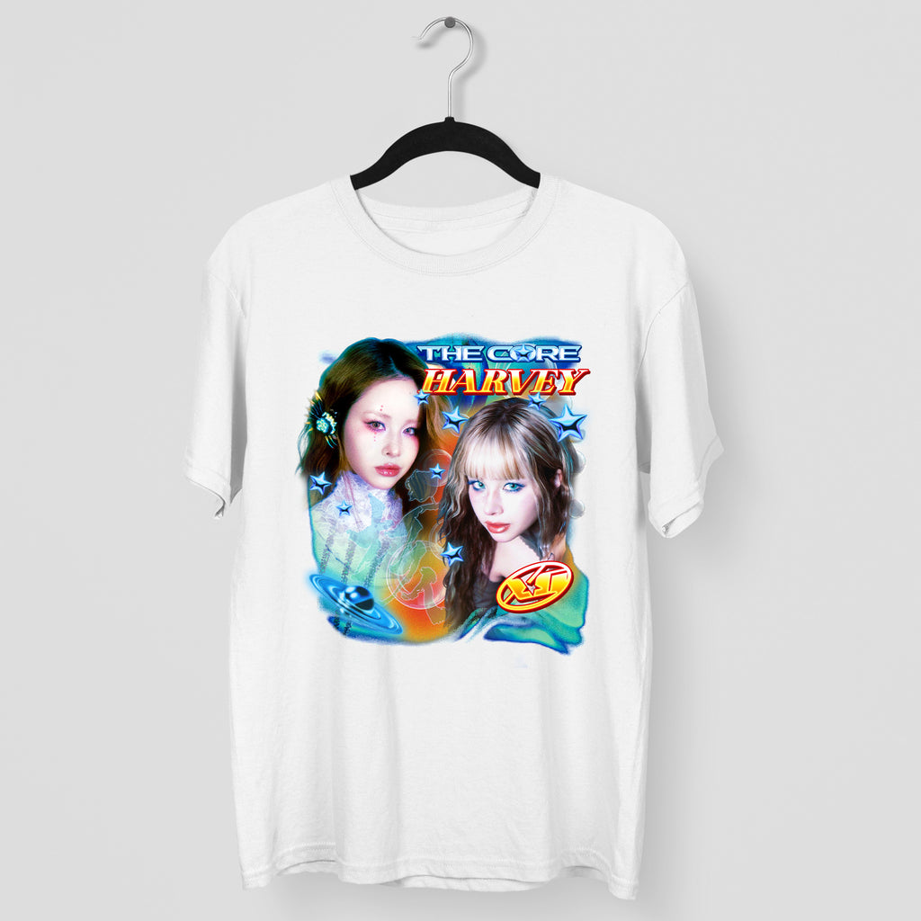 XG The Core Harvey T-Shirt - Main view, Y2K kpop concert tee
