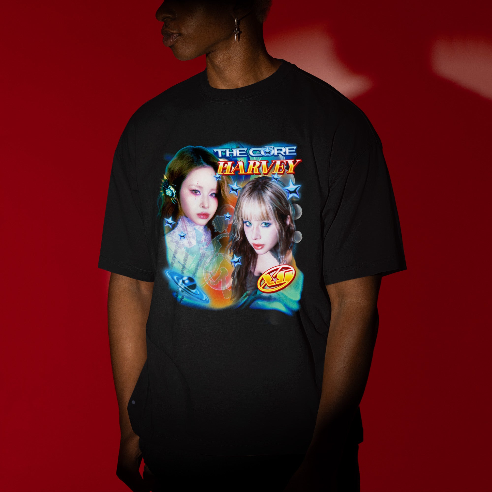 XG The Core Harvey T-Shirt - Men view, Y2K kpop concert tee