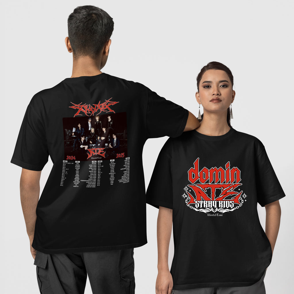 Stray Kids Domin ATE Concert T-Shirt - Couple 1 view, Y2K kpop concert tee