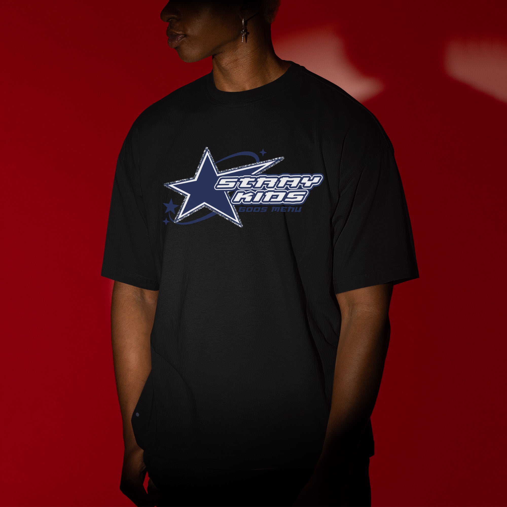 Stray Kids God's Menu T-Shirt - Men view, Y2K kpop concert tee