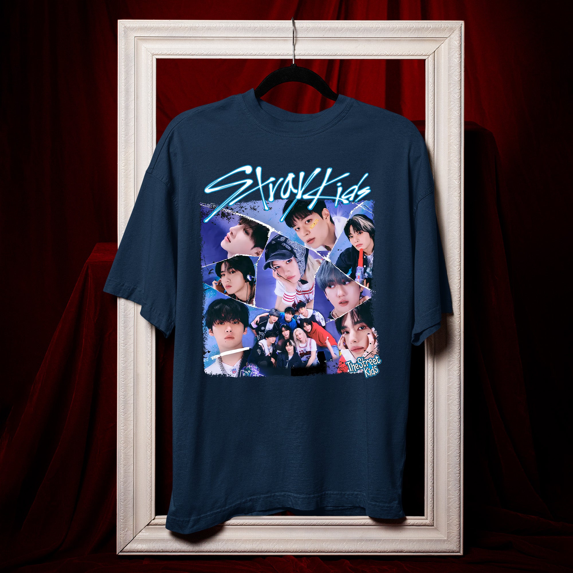 Stray Kids The Street Kids T-Shirt - Hang view, Y2K kpop concert tee
