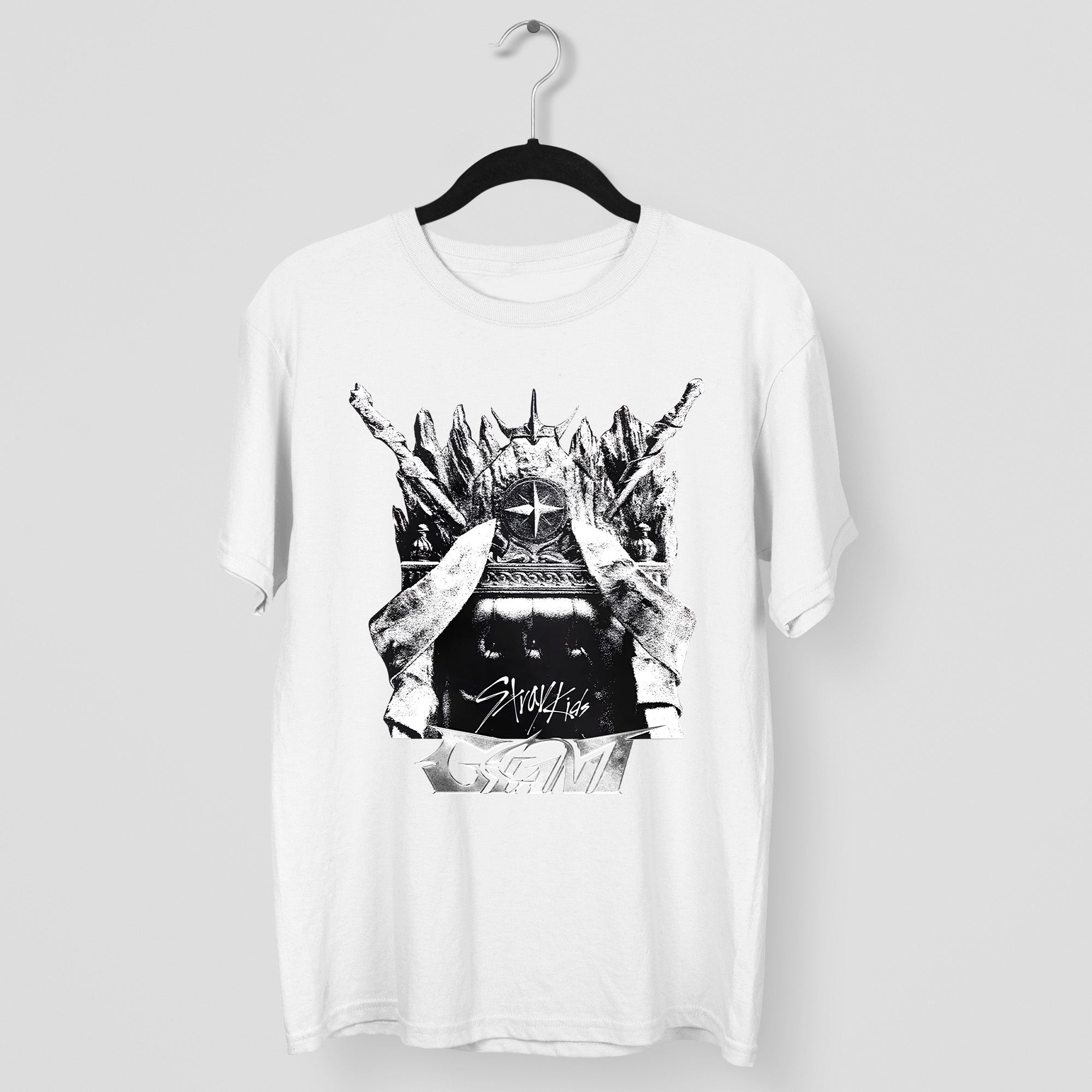 Stray Kids Giant Album Cover T-Shirt - Main view, Y2K kpop concert tee