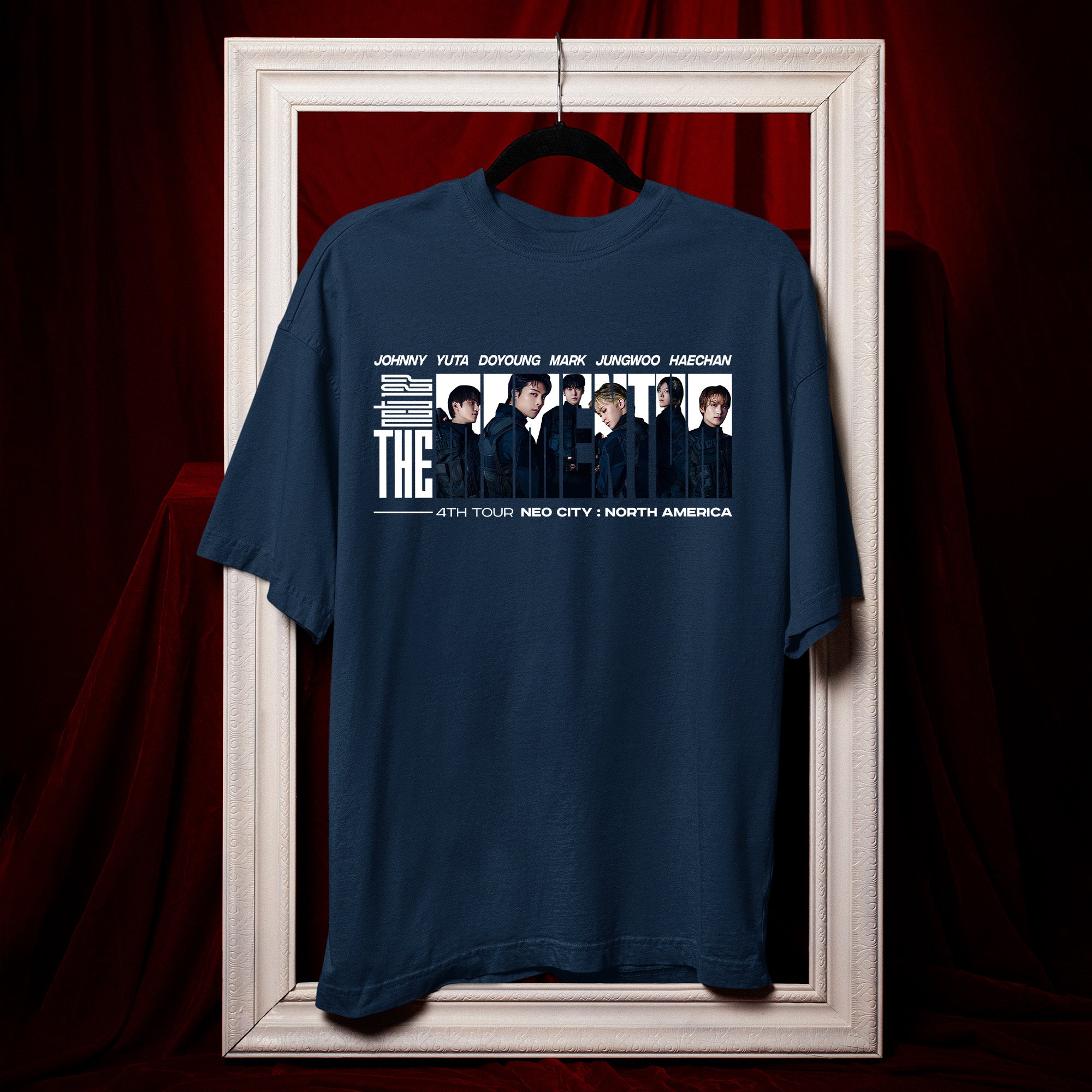 NCT 127 4th Tour Inspired T-Shirt - Hang view, Y2K kpop concert tee