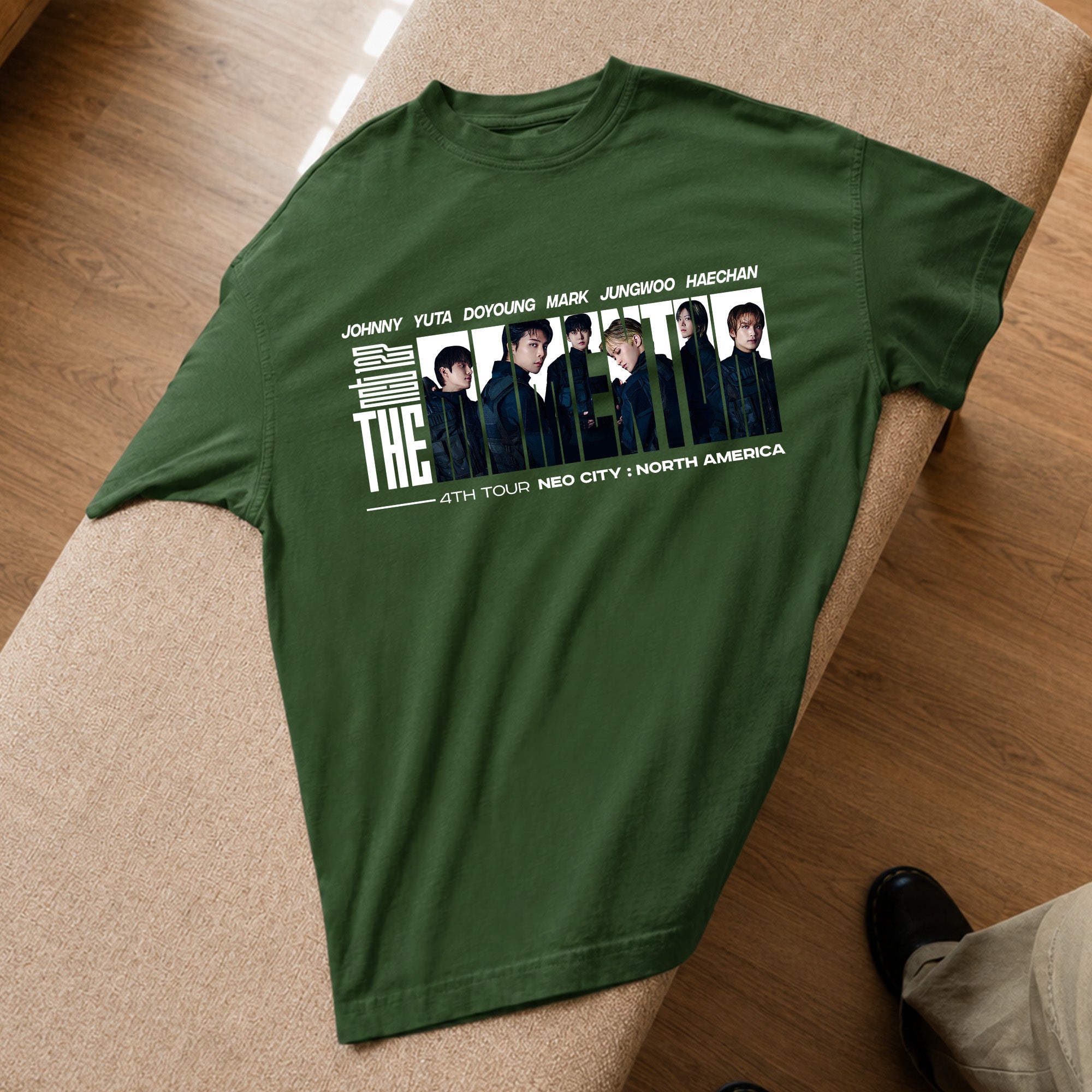 NCT 127 4th Tour Inspired T-Shirt - Spread view, Y2K kpop concert tee